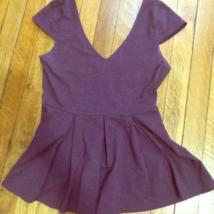 Victoria’s Secret purple peplum top